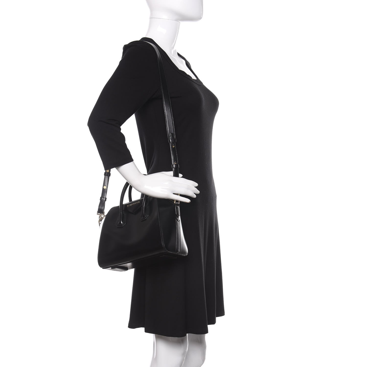 Givenchy Shiny Lord Calfskin Mini Antigona Black 2 of 11