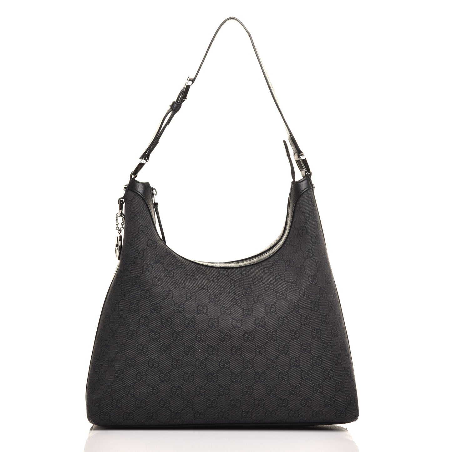 Denim Monogram Hobo Black