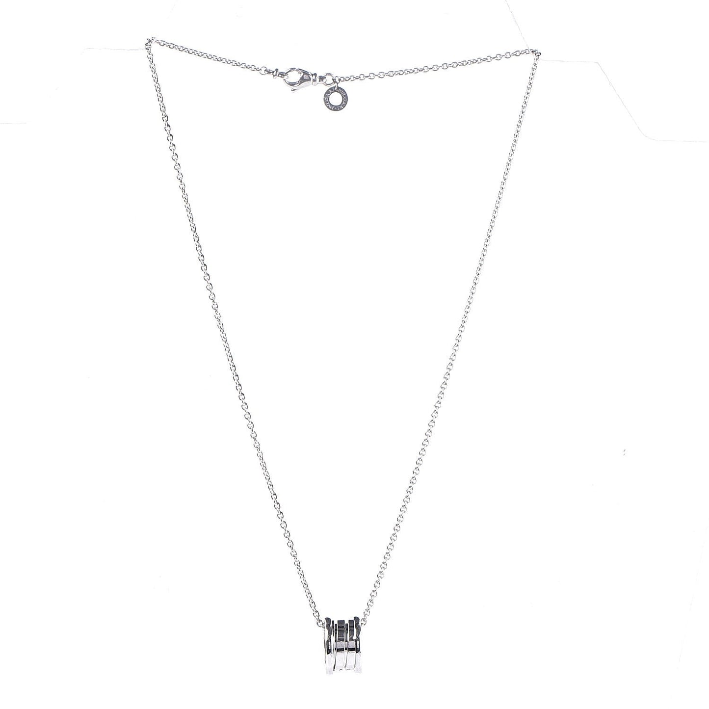18K White Gold B.Zero1 Pendant Necklace