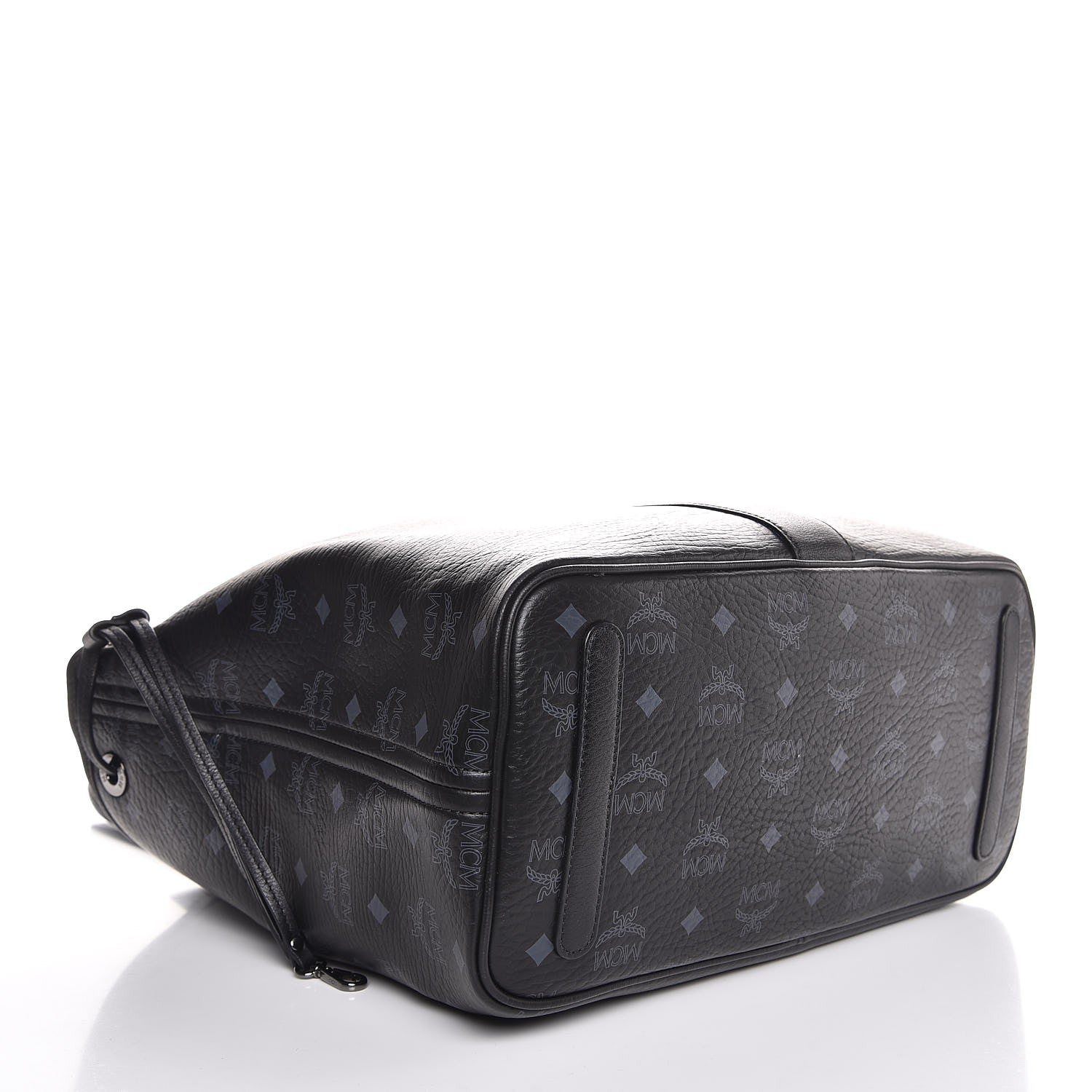 MCM Visetos Medium Liz Reversible Shopper Tote Black 9 of 16