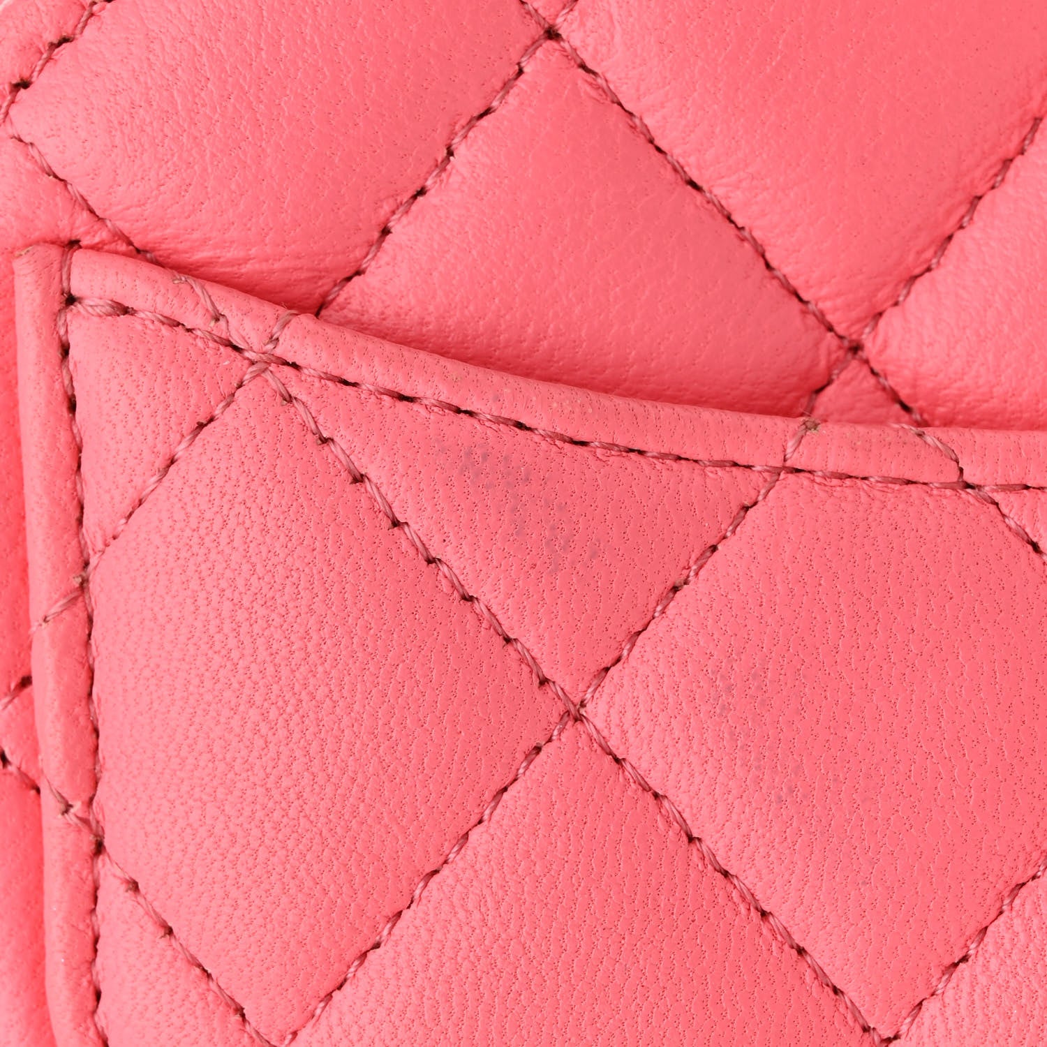 Chanel Lambskin Quilted CC In Love Heart Clutch With Chain Pink 11 of 11