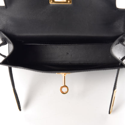 Hermes Epsom Mini Kelly Sellier 20 Black 15 of 33