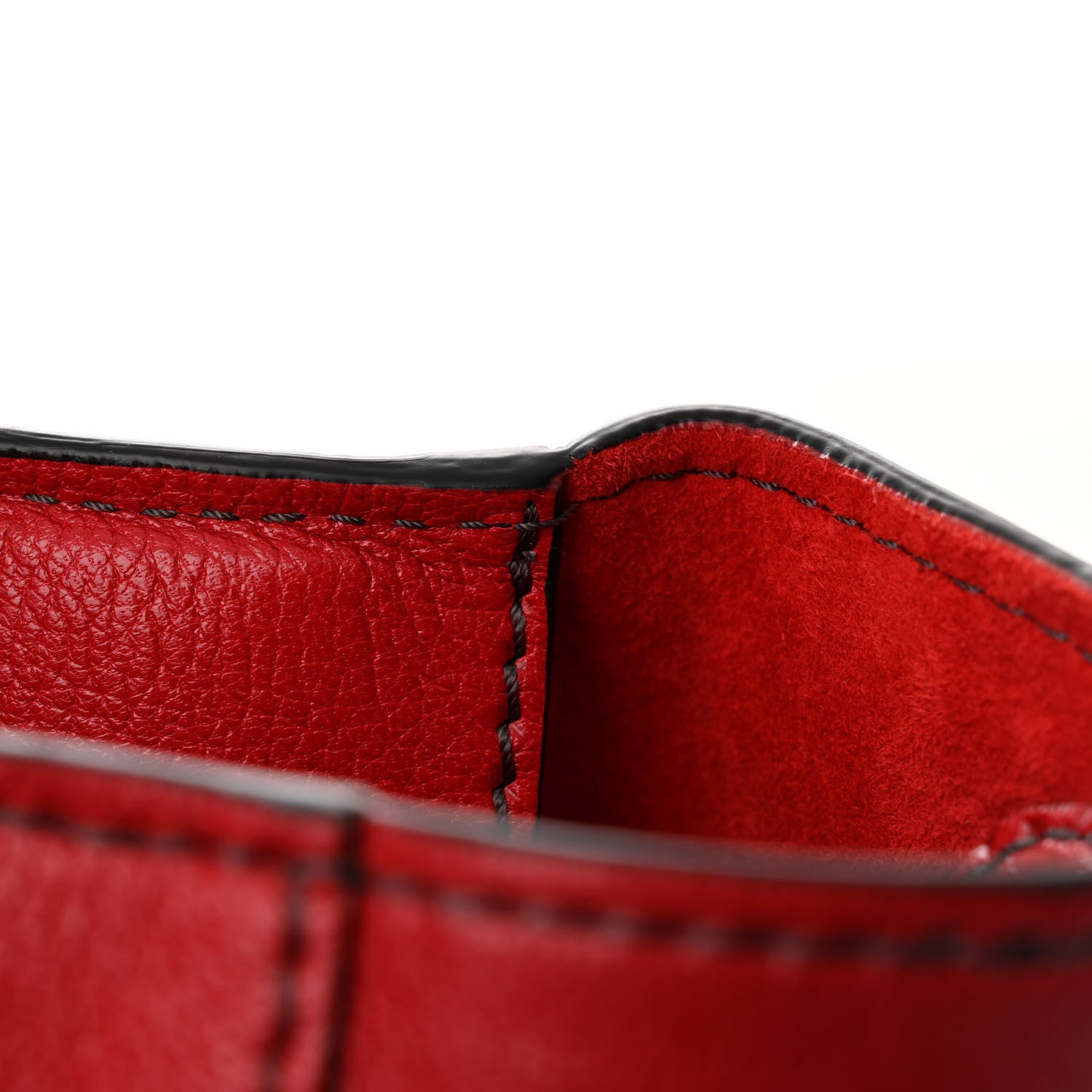 Christian Dior Goatskin DIORANGELES Tote Red 11 of 13