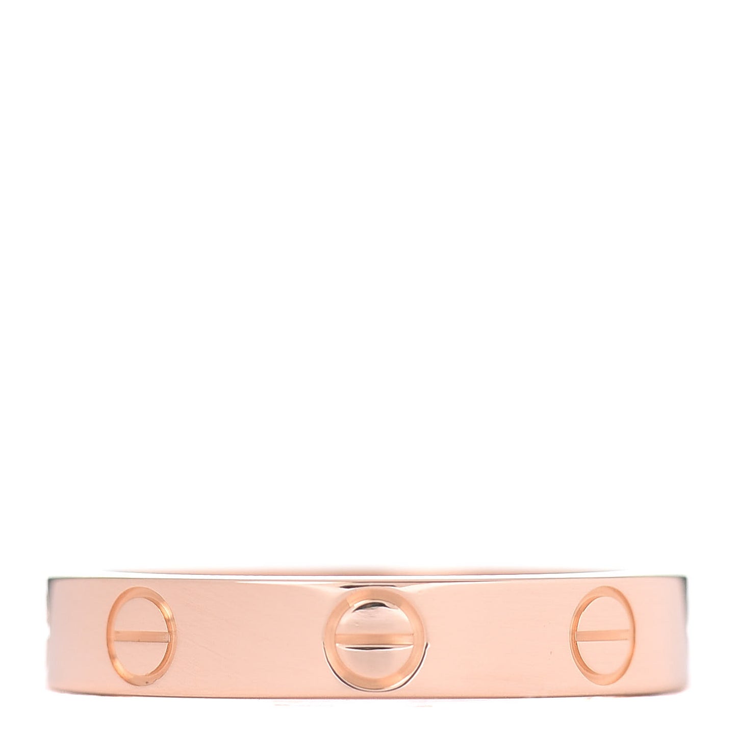 18K Pink Gold 3.5mm LOVE Wedding Band Ring 52 6
