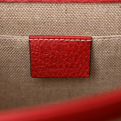Gucci Dollar Calfskin Small Interlocking G Shoulder Bag Red 6 of 11