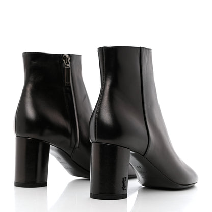 Saint Laurent Nappa Loulou Ankle Zip Boot 37 Black 4 of 10