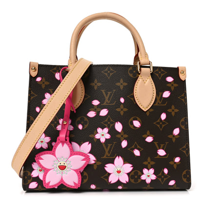 Louis Vuitton LV X TM Monogram Cherry Blossom Onthego PM Sakura Brown 1 of 9