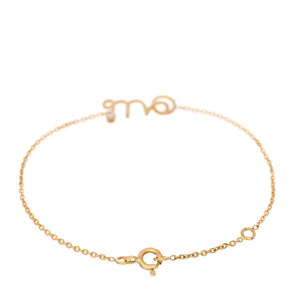 Christian Dior 18K Yellow Gold Diamond Oui Bracelet 2 of 4