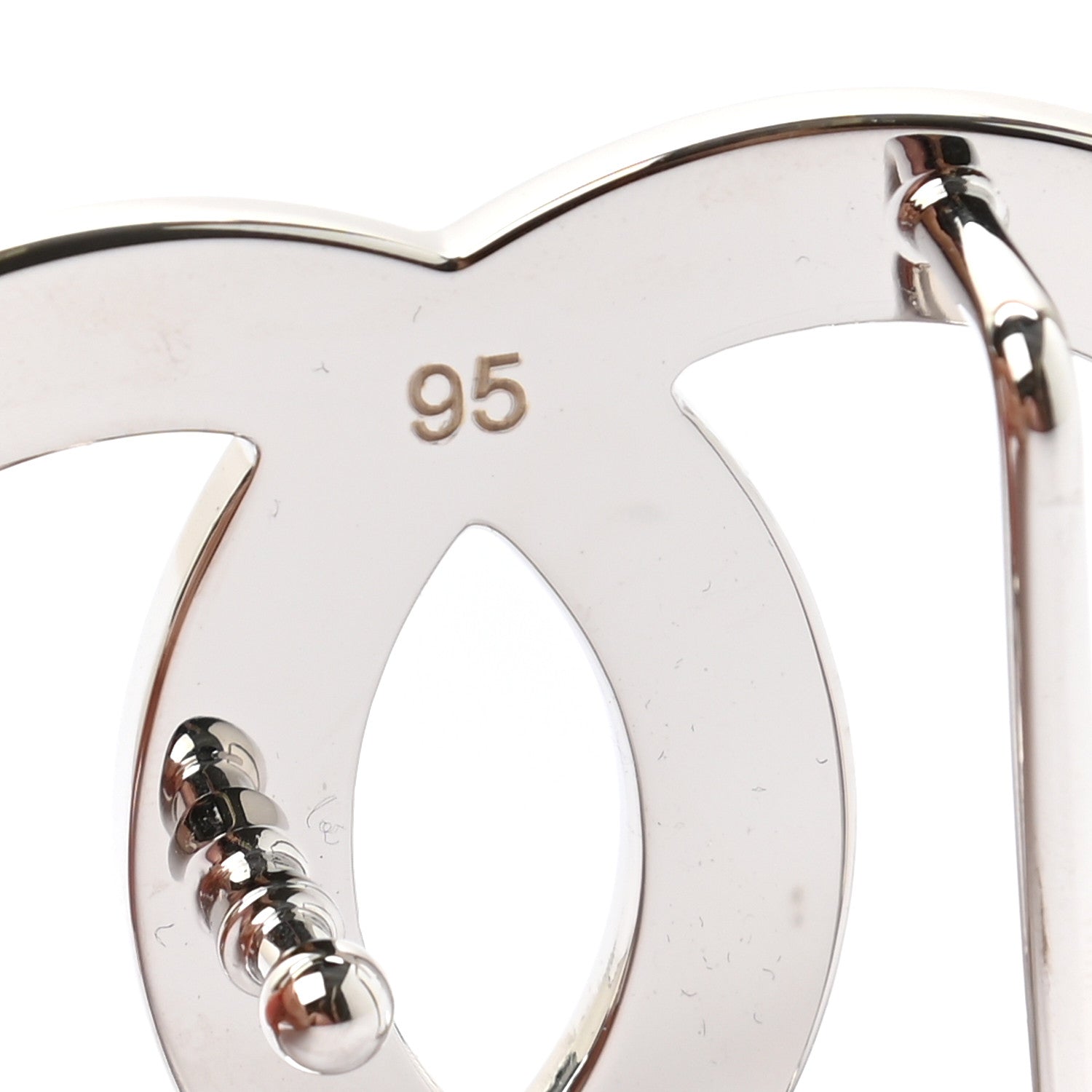 Chanel Patent Calfskin CC Reversible Belt 95 Black White 7 of 10