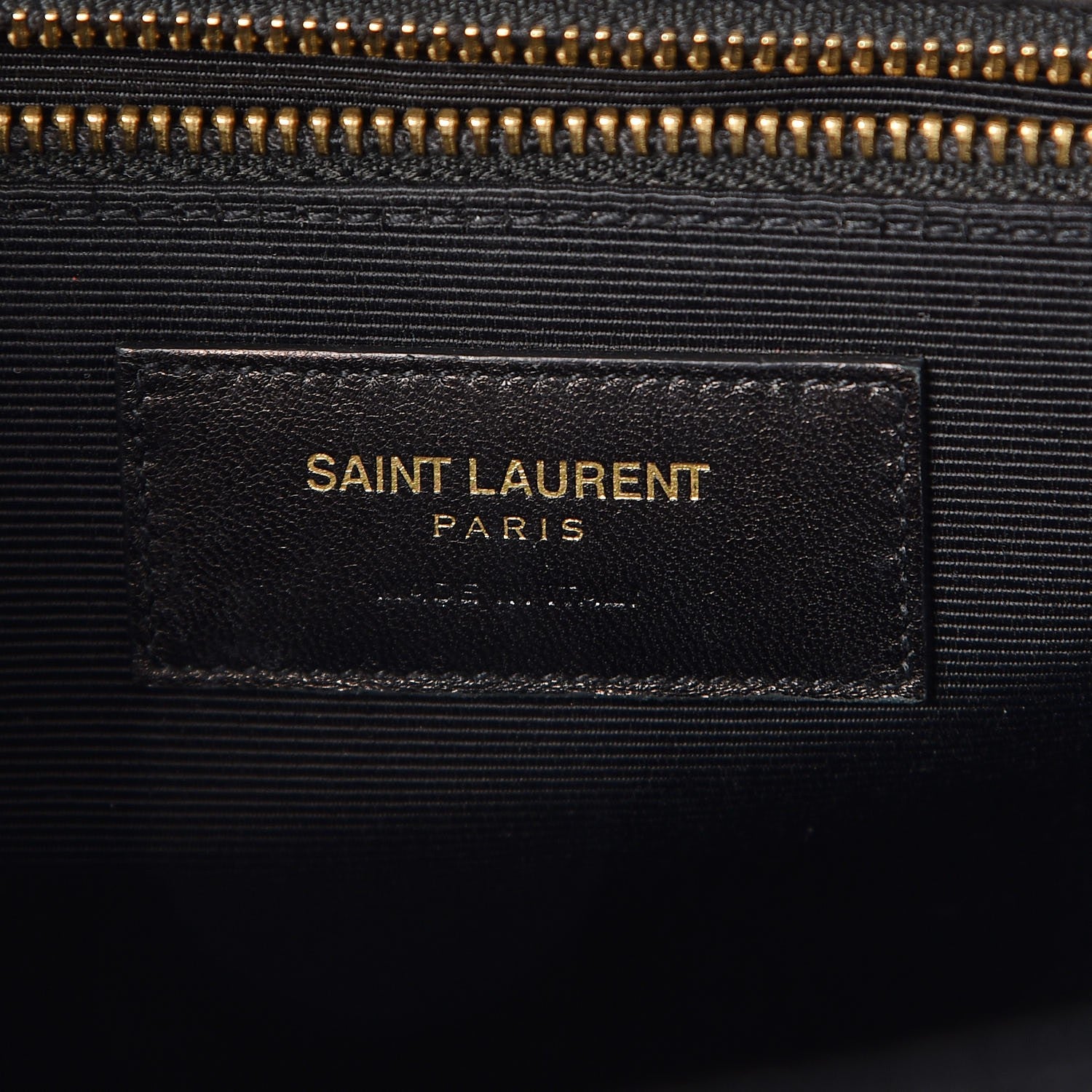 Saint Laurent Grain De Poudre Matelasse Chevron Large Monogram Satchel Black 6 of 8
