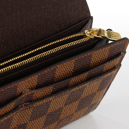 Louis Vuitton Damier Ebene Sarah Wallet NM 8 of 9