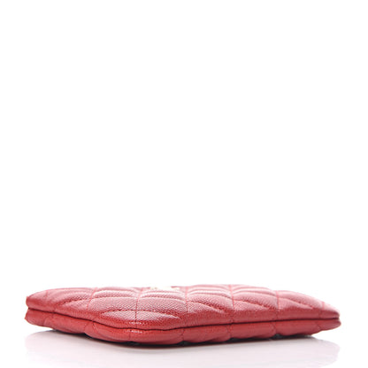 Chanel Caviar Quilted Small Cosmetic Case Red 4 of 8