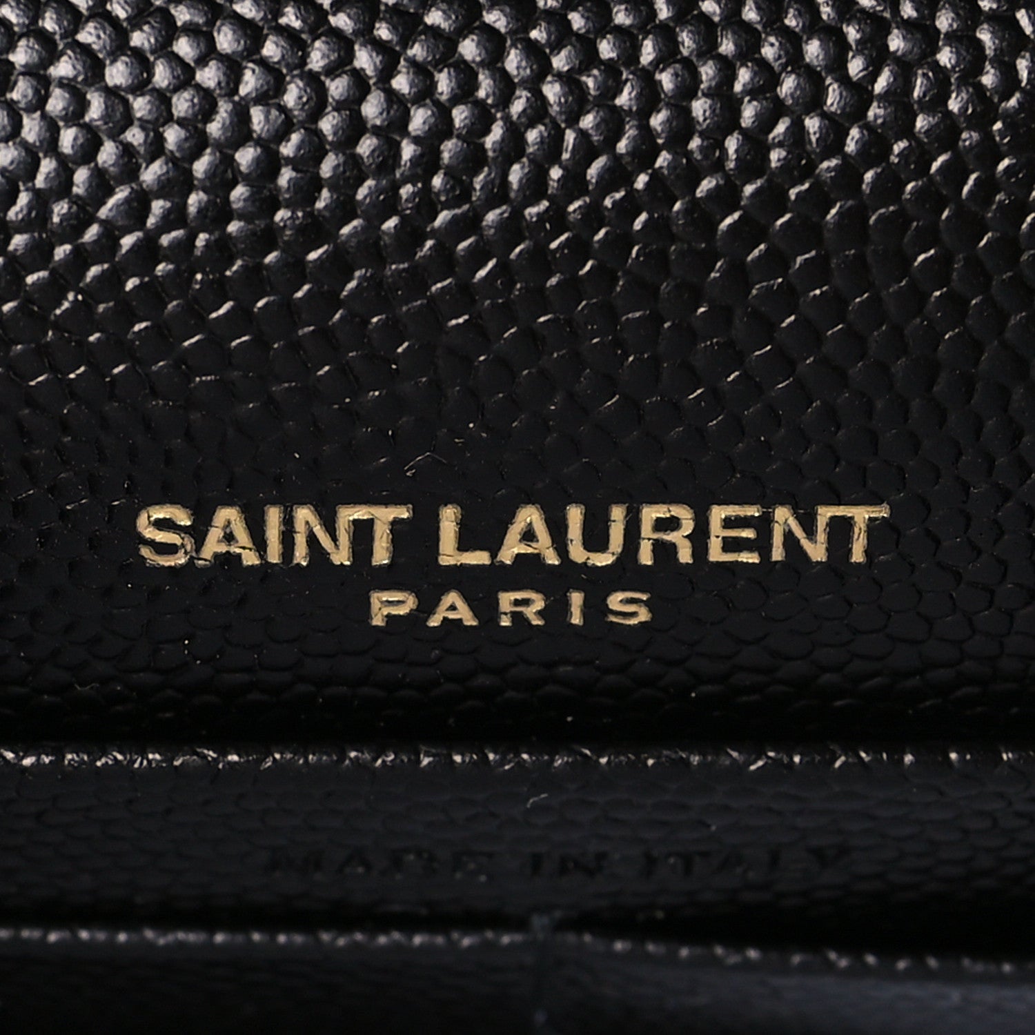 Saint Laurent Grain De Poudre Classic Monogram Kate Tassel Chain Wallet Black 6 of 10