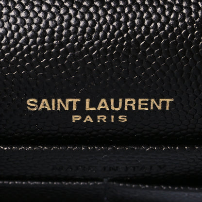 Saint Laurent Grain De Poudre Classic Monogram Kate Tassel Chain Wallet Black 6 of 10