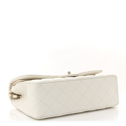 Chanel Caviar Quilted Jumbo Double Flap White 4 of 11