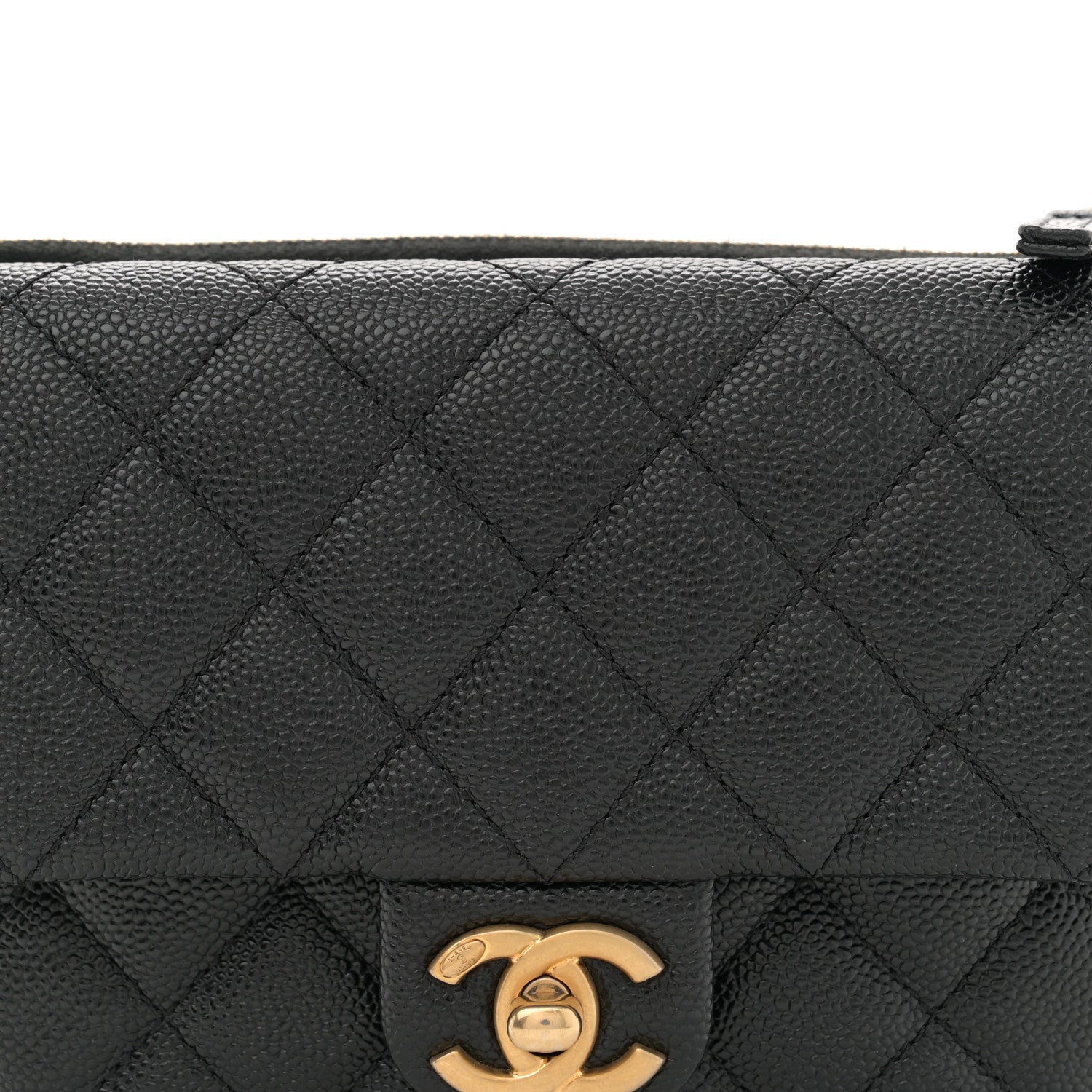 Chanel Shiny Caviar Pick Me Up Flap Belt Bag Black 9 of 11