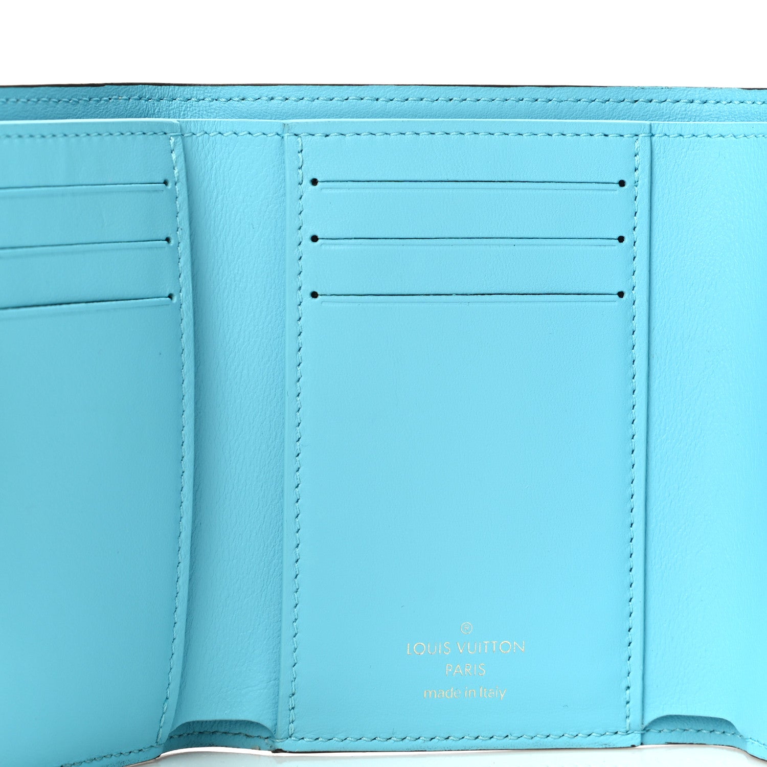 Louis Vuitton Smooth Calfskin LV Pont 9 Compact Wallet Creme 5 of 10