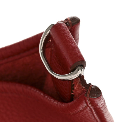 Hermes Taurillon Clemence EVELYNE III GM Rouge Garance 12 of 13