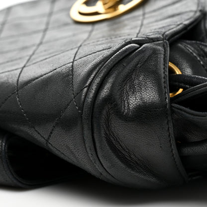 Chanel Lambskin Quilted CC Backpack Black 11 of 11
