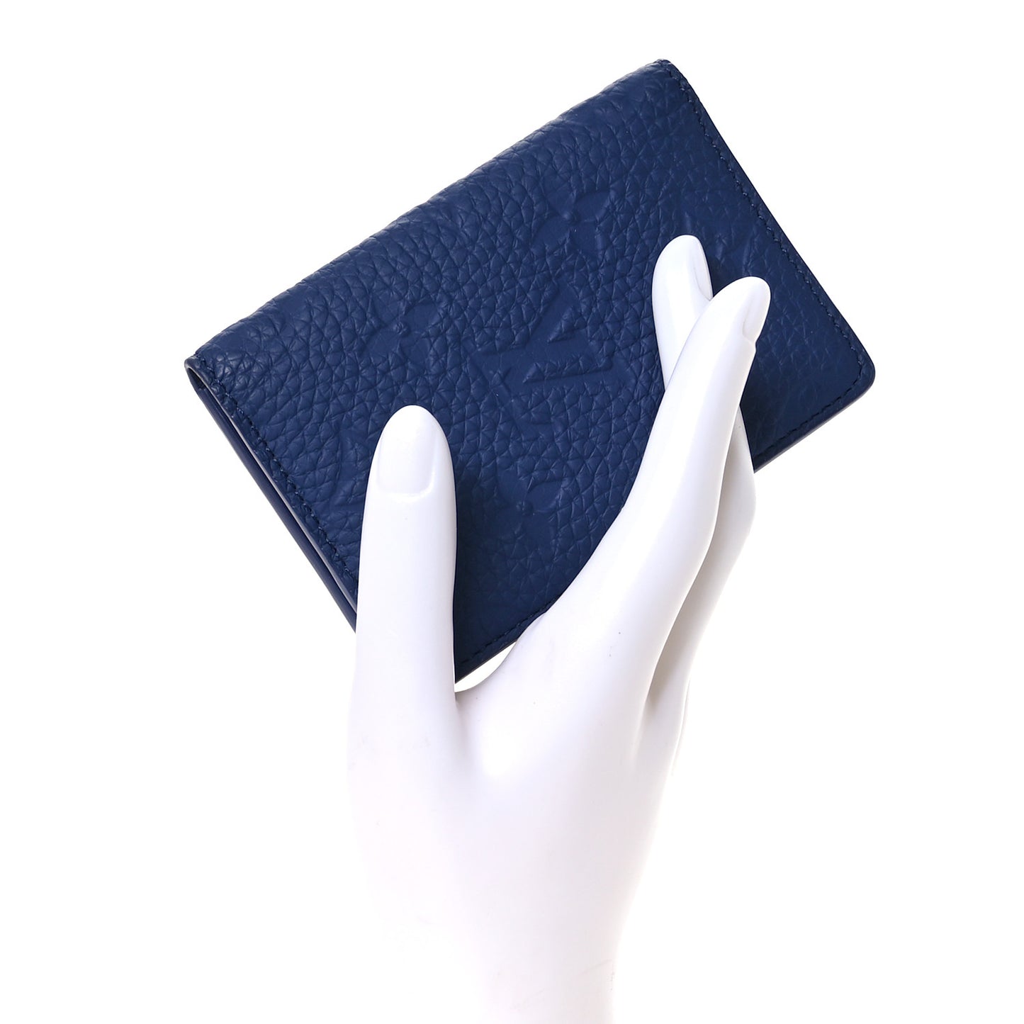 Taurillon Monogram Pocket Organizer Blue