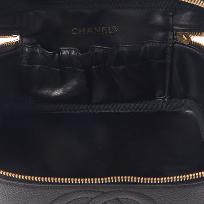 Chanel Caviar CC Vanity Cosmetic Case Black 6 of 8