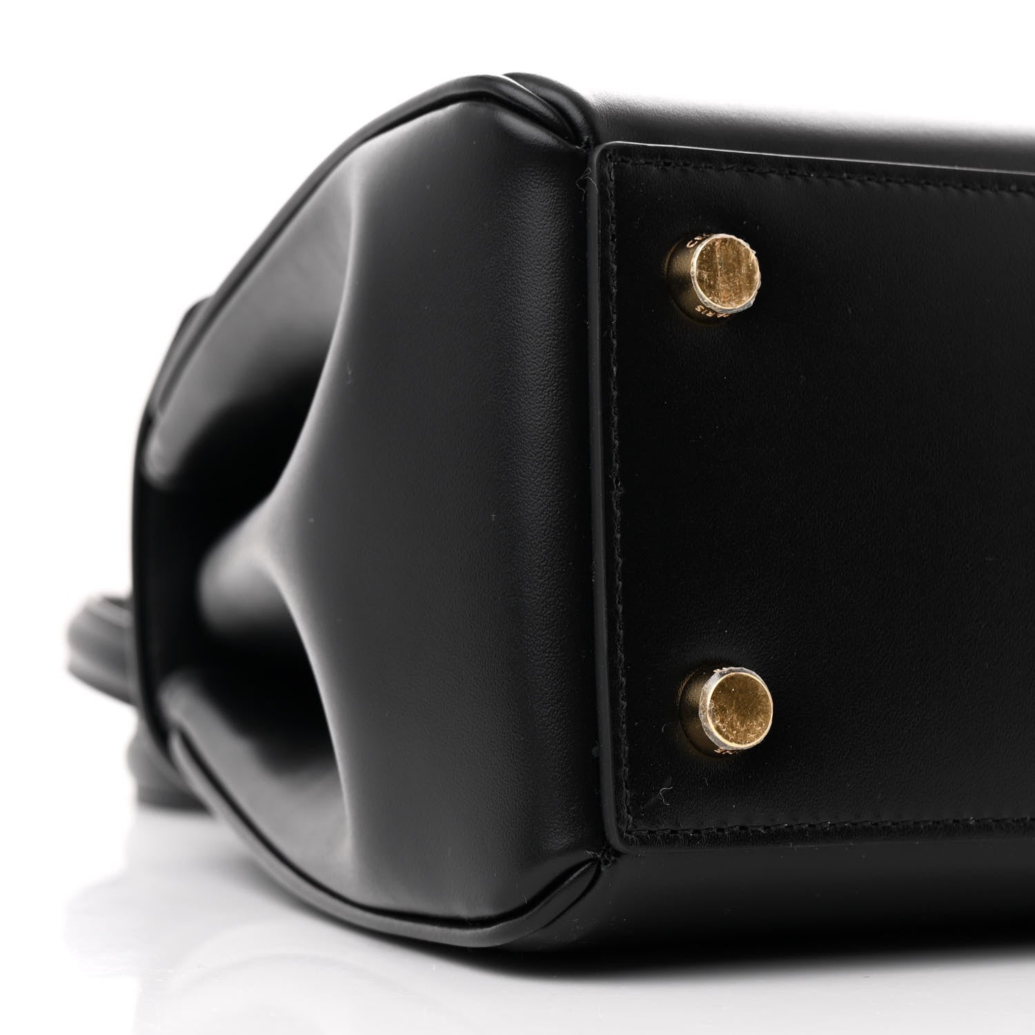 Celine Satinated Calfskin Small 16 Top Handle Bag Black 10 of 11