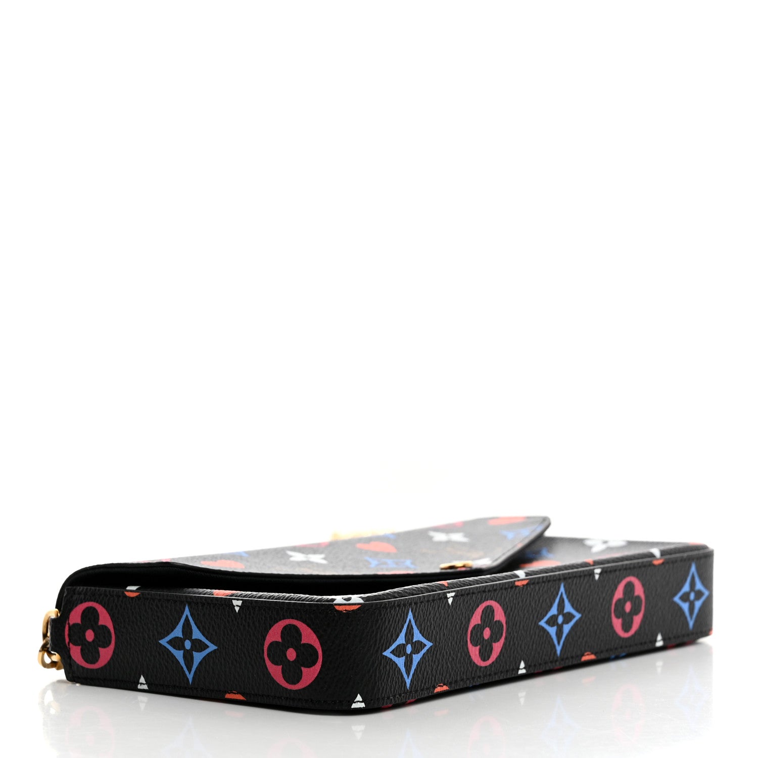Louis Vuitton Game On Felicie Chain Wallet Black 5 of 11