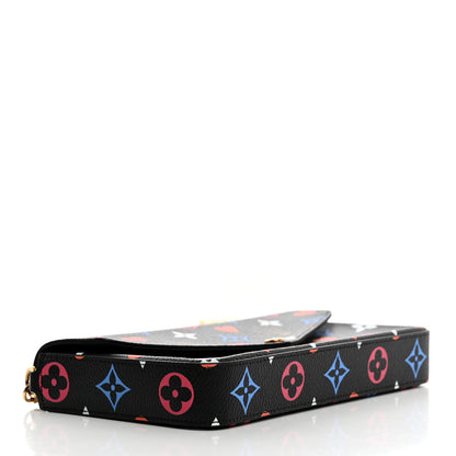 Louis Vuitton Game On Felicie Chain Wallet Black 5 of 11