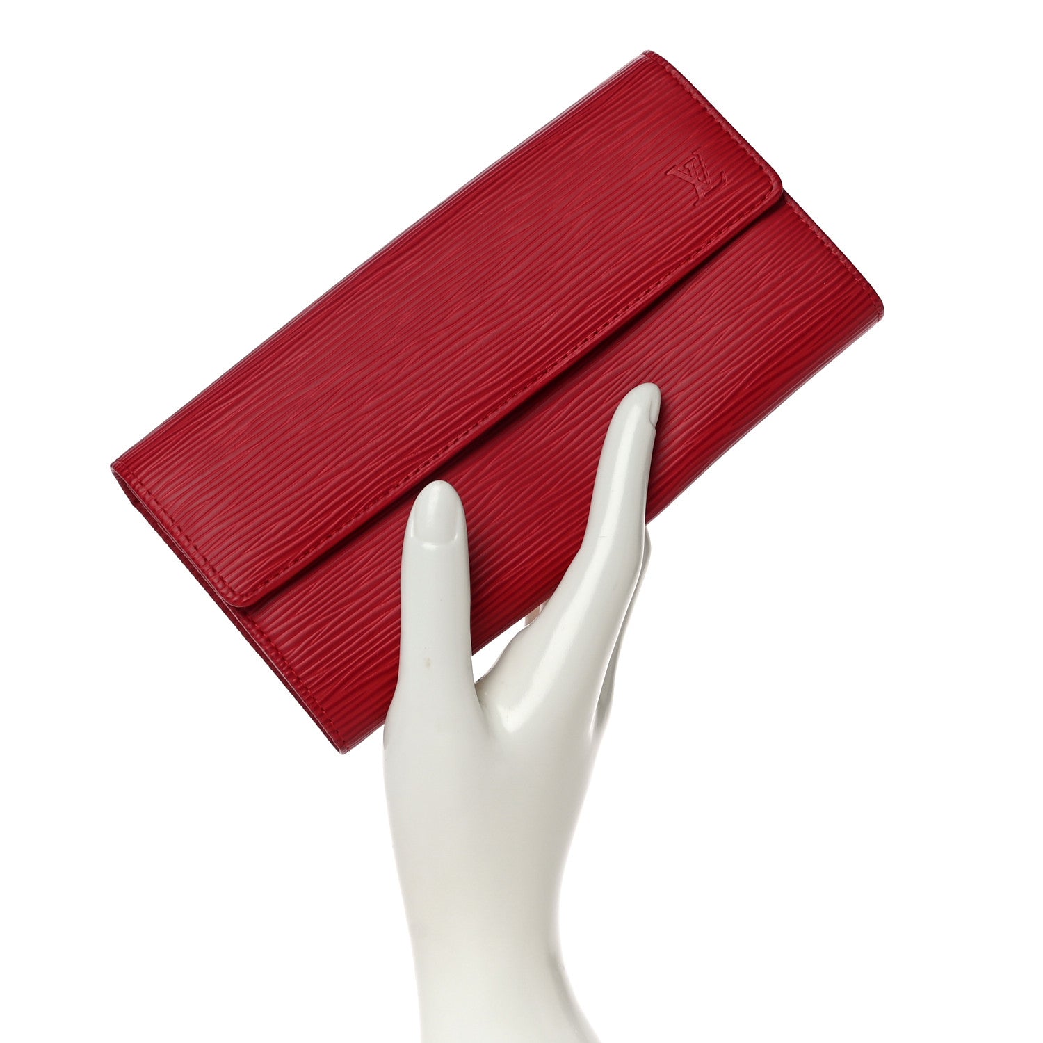 Louis Vuitton Epi Sarah Wallet Castillan Red 2 of 9
