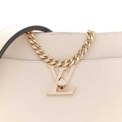 Louis Vuitton Grained Calfskin Lock and Walk Bucket Quartz 7 of 9