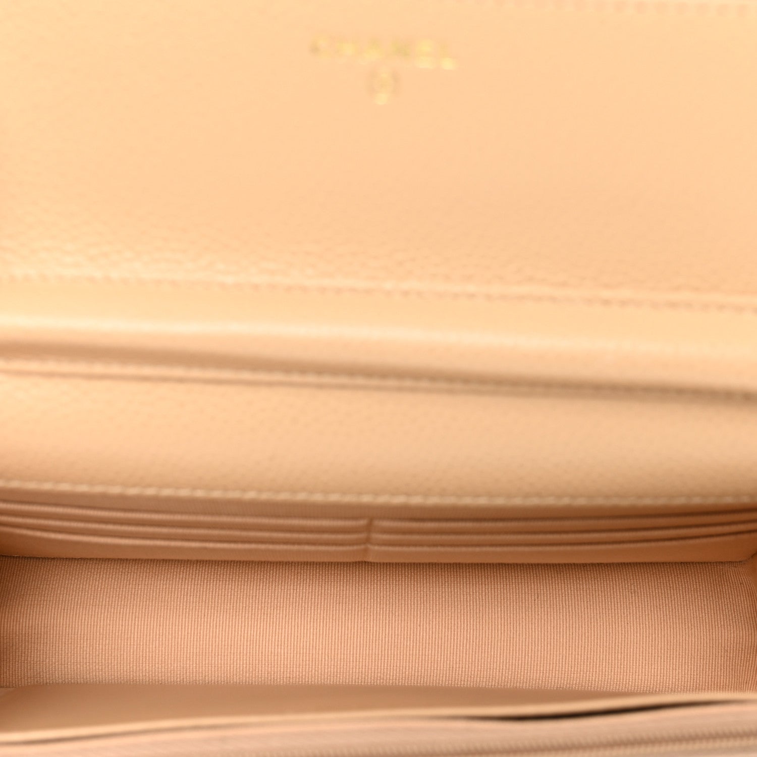 Chanel Caviar Quilted Wallet On Chain WOC Beige 5 of 11
