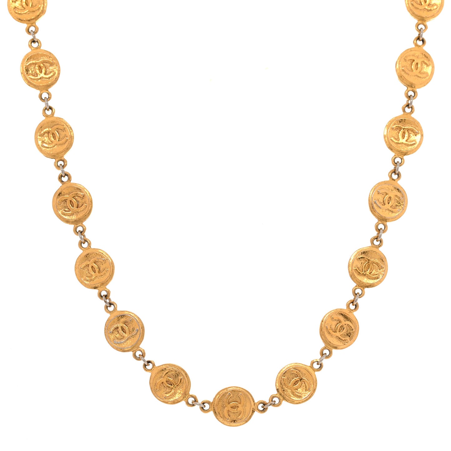CC Medallions Necklace Gold