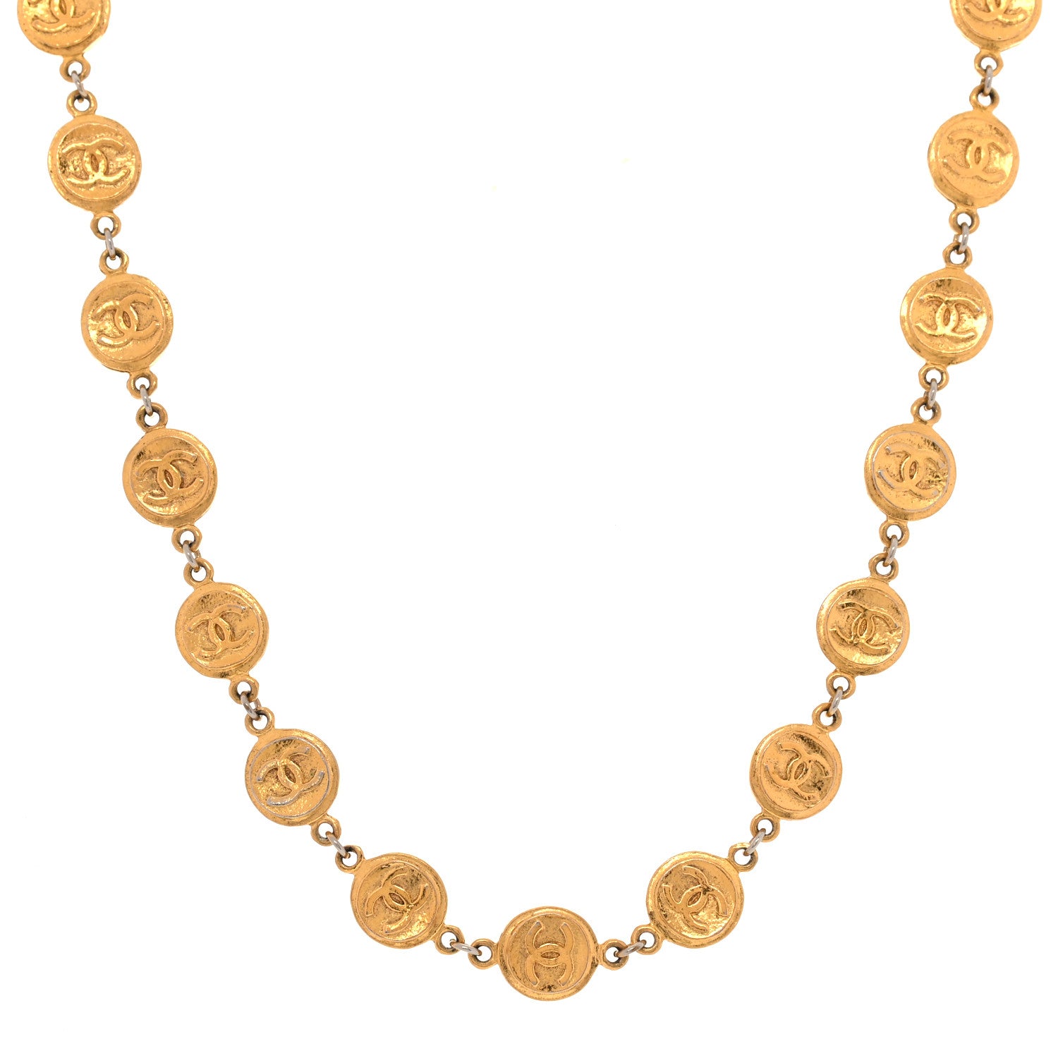Chanel CC Medallions Necklace Gold 1 of 5