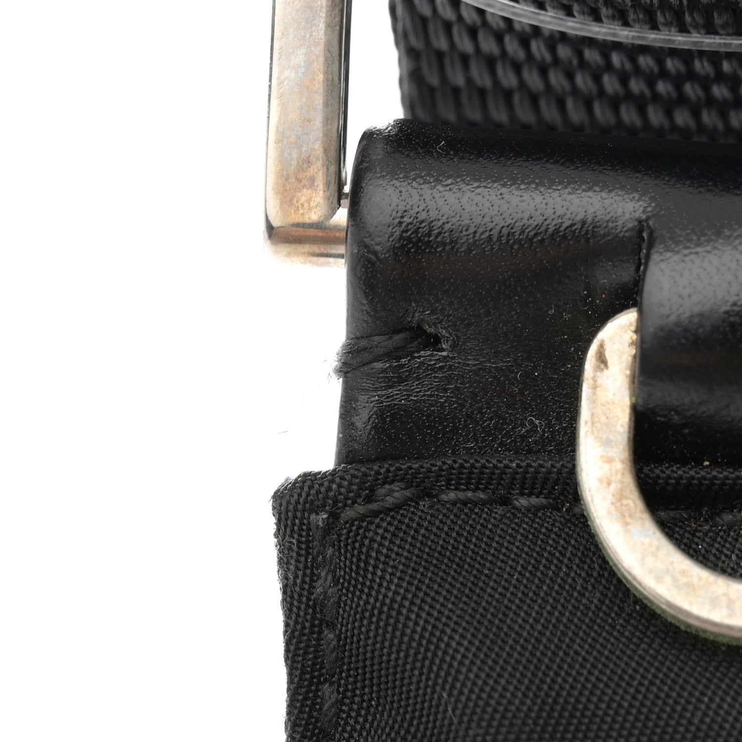Prada Nylon Vela Sling Messenger Bag Black 11 of 12