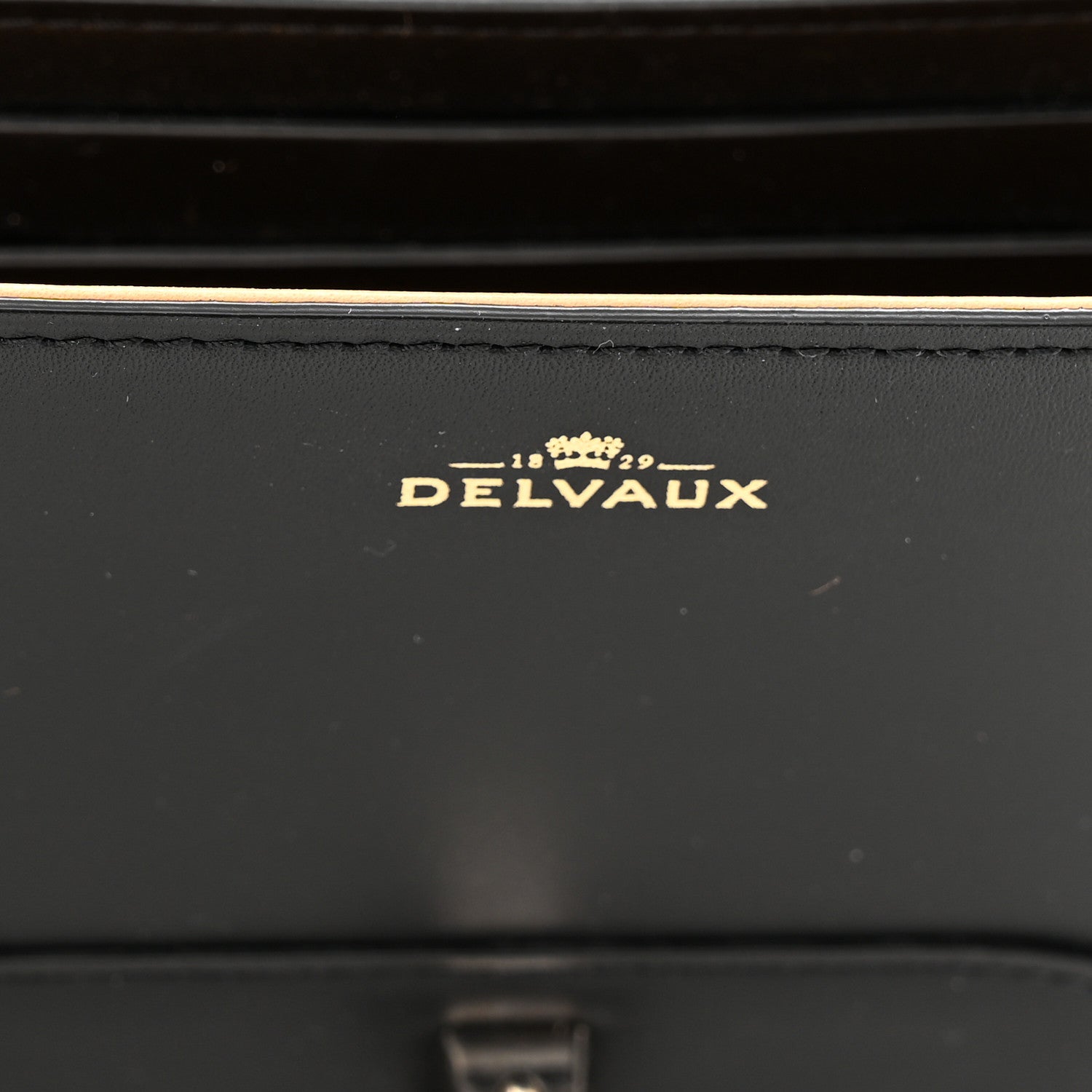 Delvaux Olen Calfskin Small Lingot Crossbody Black 7 of 10