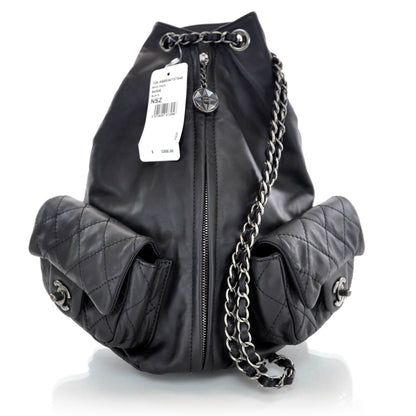 Chanel Lambskin Backpack Black 12A 1 of 12