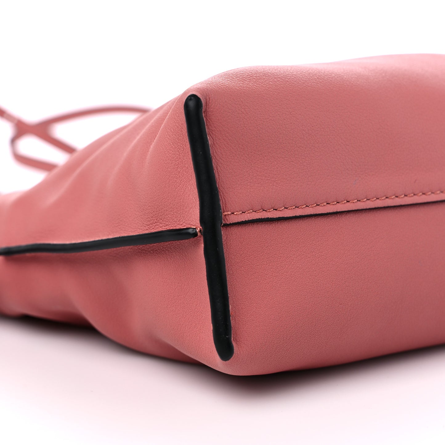 Calfskin Mini Flamenco Knot Clutch Pink