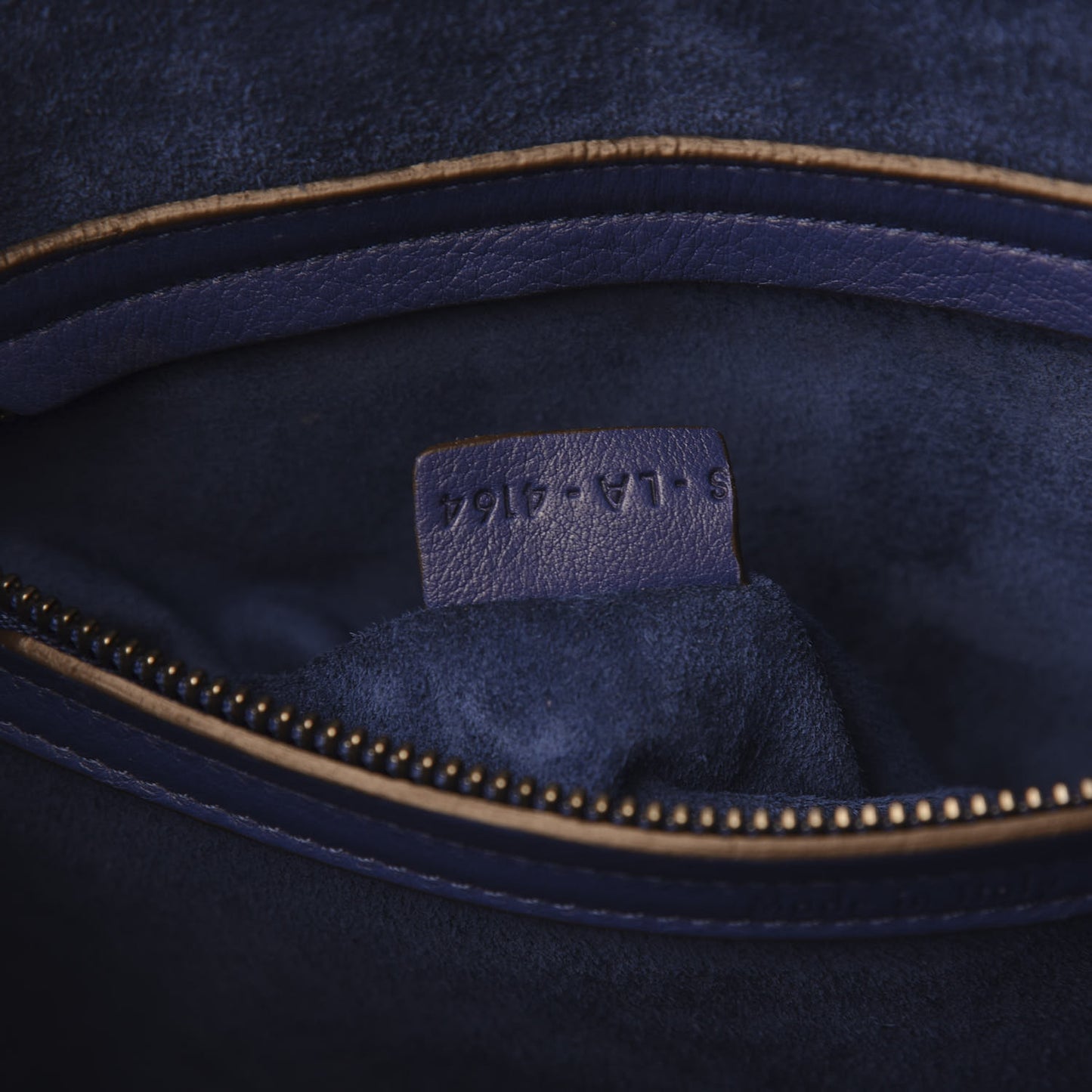 Supple Calfskin Medium Phantom Luggage Indigo