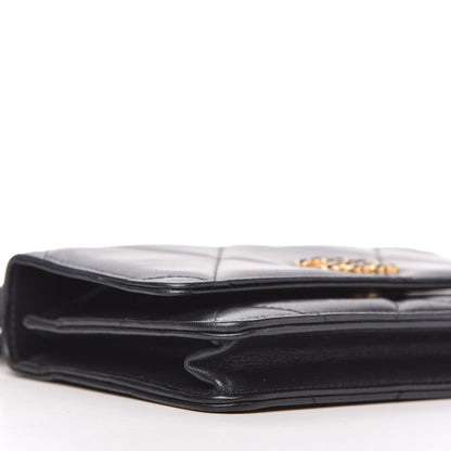 Chanel Lambskin Quilted Chanel 19 Wallet On Chain WOC Black 6 of 12