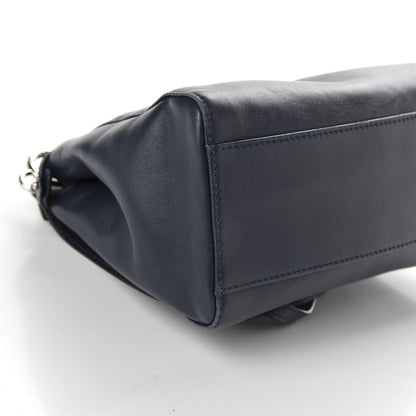Fendi Nappa Mini Peekaboo Iconic Satchel Dark Blue 8 of 10