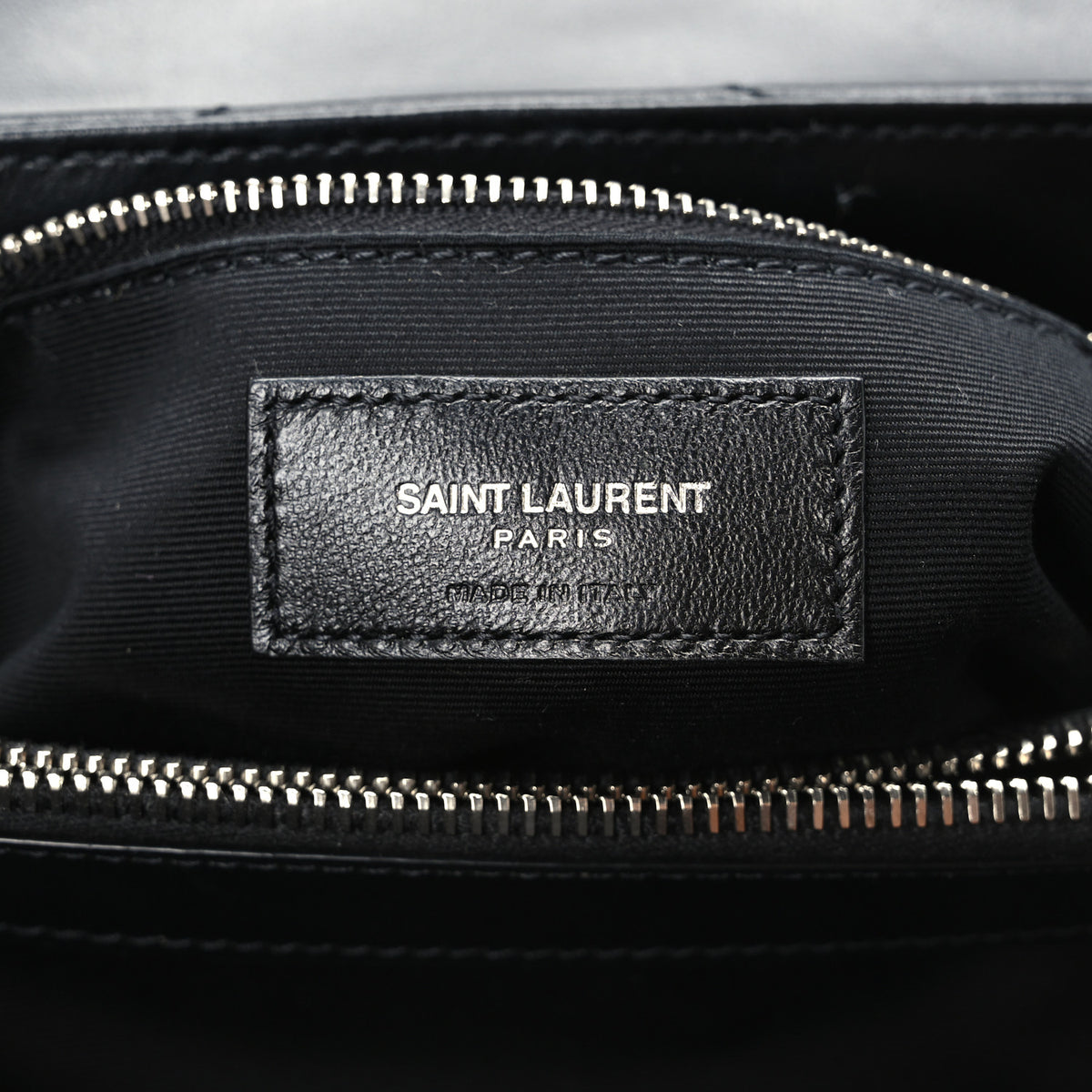 Saint Laurent Calfskin Y Quilted Monogram Medium Loulou Chain Satchel Black 6 of 10