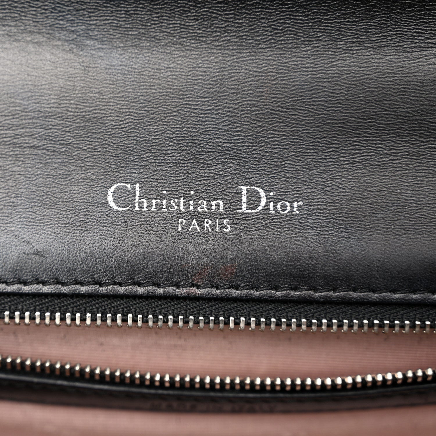 Christian Dior Patent Medium Diorama Flap Bag Black 6 of 11