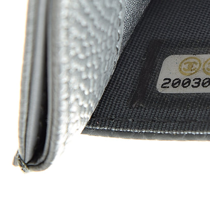 Chanel Caviar Timeless CC Card Holder Wallet Grey 8 of 10