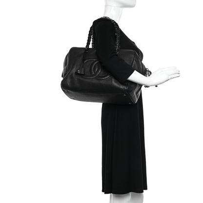 Chanel Deerskin Luxe Ligne Large Bowler Black 2 of 12