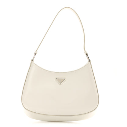 Prada Spazzolato Cleo Shoulder Bag White 1 of 9