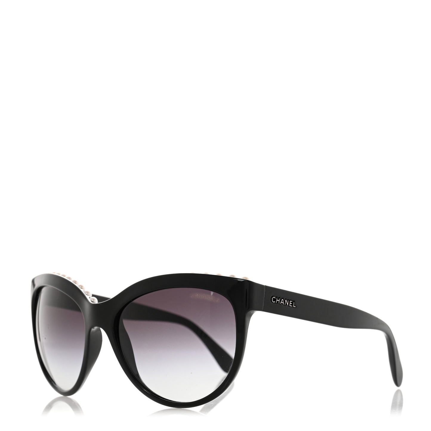 Freshwater Cultured Pearl Butterfly Sunglasses 6040-H Black