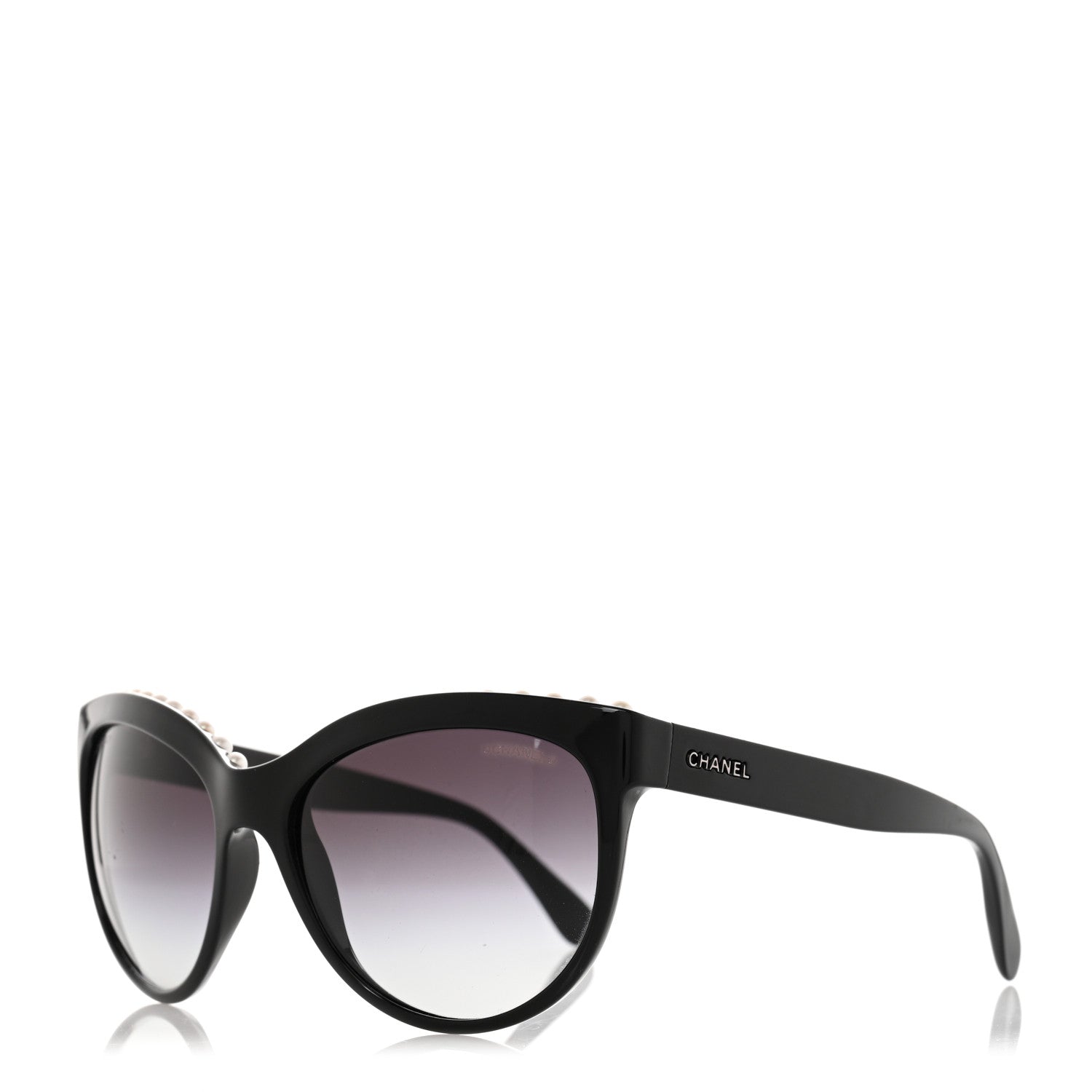 Chanel Freshwater Cultured Pearl Butterfly Sunglasses 6040-H Black 1 of 9