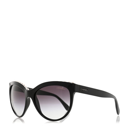 Chanel Freshwater Cultured Pearl Butterfly Sunglasses 6040-H Black 1 of 9