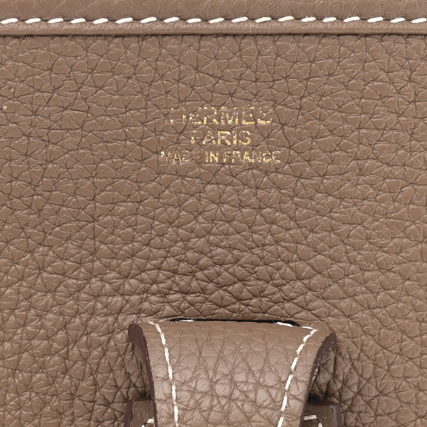 Hermes Taurillon Clemence Evelyne III PM Etoupe 6 of 12