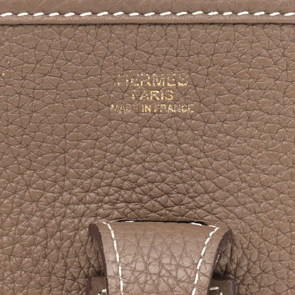 Hermes Taurillon Clemence Evelyne III PM Etoupe 6 of 12